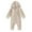 Beige, variant on Baby Girl Rompers Infant Hooded Footless Pjs Solid Hoodie Romper Zip Up Long Sleeve Jumpsuit Baby Clothes Girls Brown 0 Months-3 Months