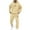 Khaki, variant on Men's 2 Piece Set Workout Gym Track Suits Big and Tall Paris Print Hoodie and Sweatpants Athletic Winter Sport Sweatsuits Jogging Suit Lounge Outfit