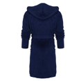 thumbnail image 3 of Peignoir en Polaire pour Femmes, Robe de Chambre à Capuche, Robe de Bain, Vêtements de Nuit, 3 of 4