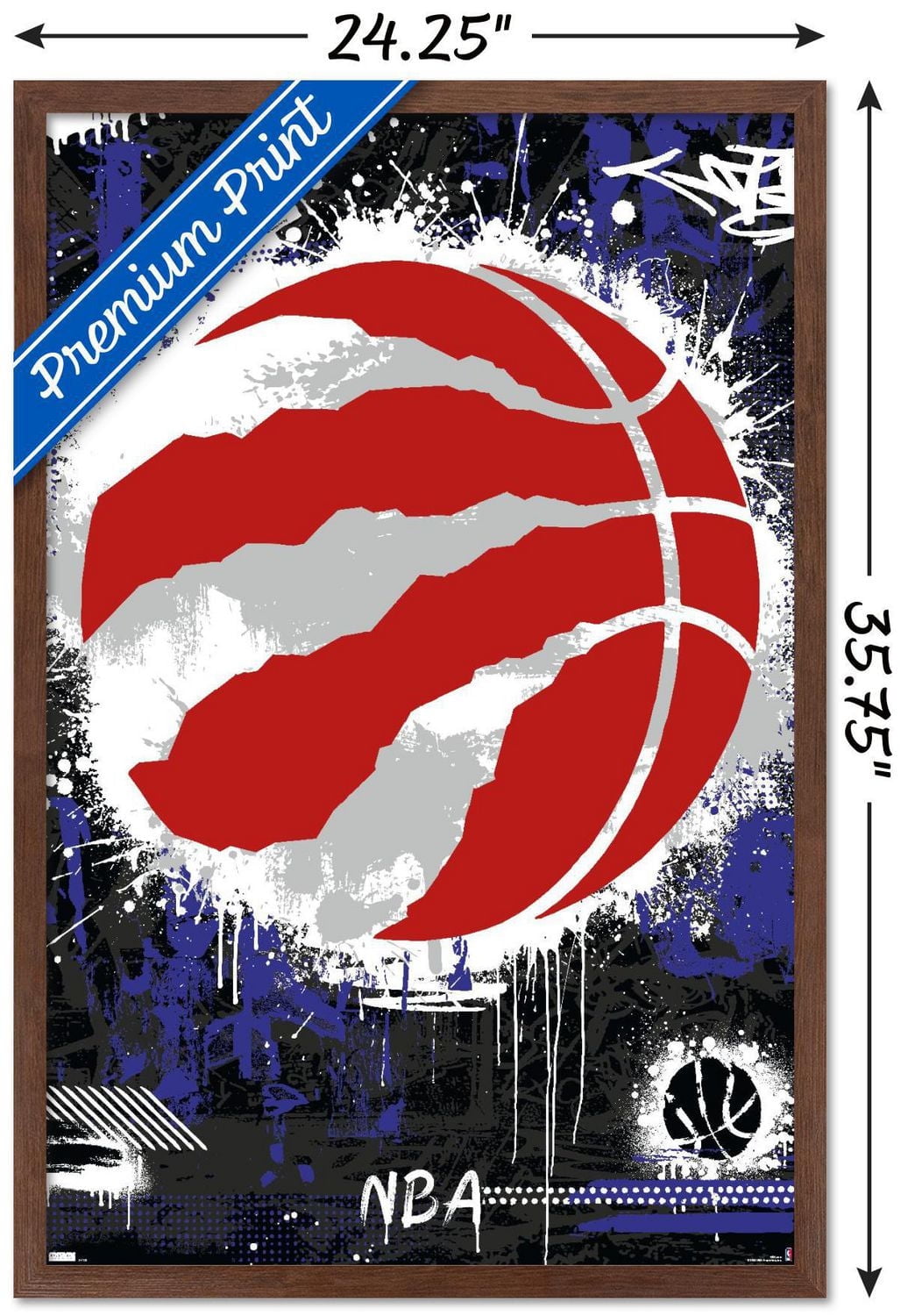 NBA Toronto Raptors - Maximalist Logo 23 Wall Poster, 22.375" x 34"