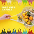 thumbnail image 3 of 12 Pack Reusable Mesh Grocery Bags Crochet Market Bag Cotton Kitchen Netted Tote Bag, 3 of 4