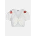 thumbnail image 5 of Kacey Lee Women's Swim Tie Front Coverup Top, Sizes XS-XXL, 5 of 5