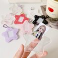 thumbnail image 3 of Glitter Star Card Holder with Keychain Acrylic 1-Inch Photocard Holder ID Card Case Student Kpop Idol Photo Card Bag, 3 of 4
