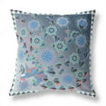 thumbnail image 6 of Glory of Flowers Peacock Indoor/Outdoor Pillow with Removable Cover in Blue Light Green White20x20, 6 of 6