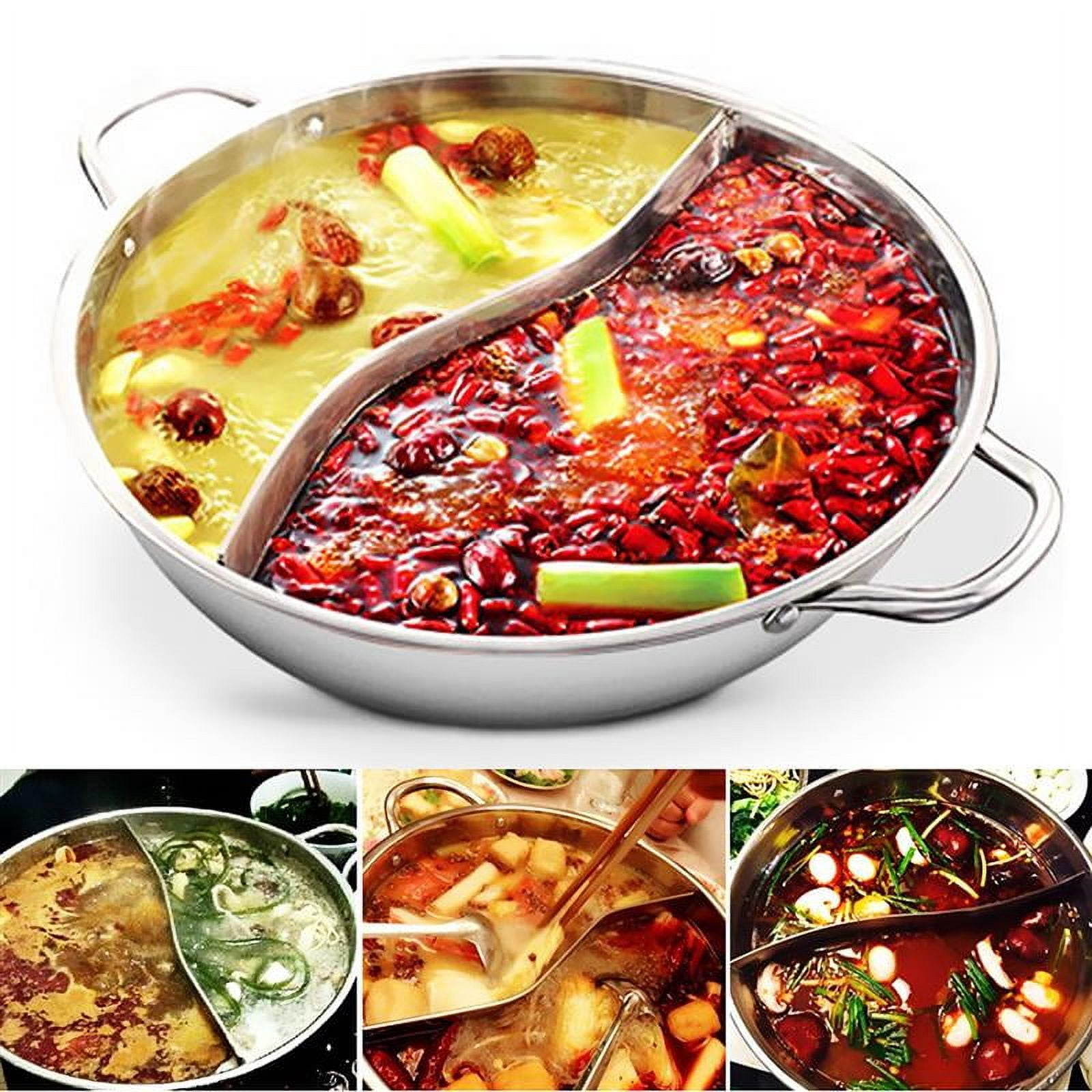 Gear GO Twin Divided Stainless Steel Induction Compatible Hot Pot