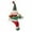 B, variant on WMGHA Christmas Curtain Buckle Tieback, Santa Snowman Curtain Tiebacks Holdback Fastener Buckle Clamp Window Decorations Wine Bottle Topper Christmas Ornaments Home Holiday Décor