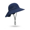 thumbnail image 3 of Kids Sun Protection Breathable Foldable Hat Bucket Infant Toddler Boys Girls Outdoor Beach Swim Summer Cap, 3 of 6