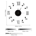 thumbnail image 1 of Horloge Murale Note Musicale Horloge Intégration Transparente, 1 of 5