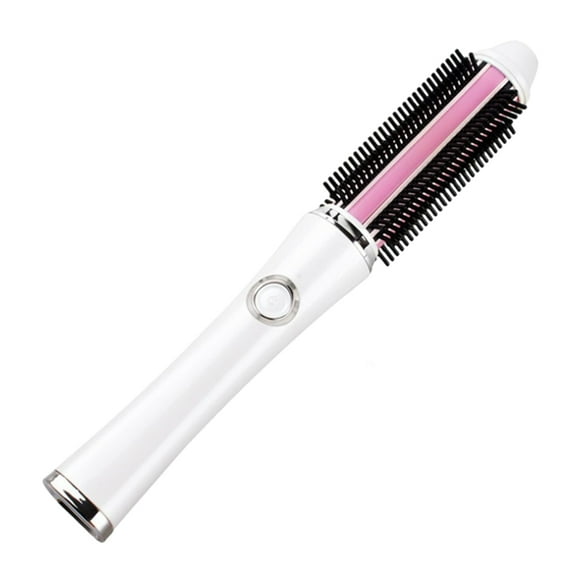 Seitruly Peso ligero y compacto recargables del peine que se encrespa de la calefacción rápida blanca USB para una operación fácil Cuidado del cabello