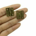 thumbnail image 4 of CHENGSI for Granmp 100-Pack Small Box Hinges Retro Butt Hinges Mini Jewelry Box Hinges Antique Bronze 18x16mm with 400 Screws for DIY Crafts Woodworking Cabinets Drawers, 4 of 8