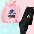 thumbnail image 3 of Conjunto de sudadera con capucha Sonic 2024, ropa de bebé para primavera, prendas de vestir exteriores, tops, sudadera para niño, ropa para niña, ropa para madre e hijo, 3 of 5