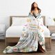thumbnail image 5 of LHSHID Boss Gifts Boss Blanket Boss Gifts for Women Boss Lady Gifts from Employees Gifts for Female Boss Boss Birthday Christmas Retirement Appreciation Gifts boss Lady Flower Throw Blankets 40x50in, 5 of 5