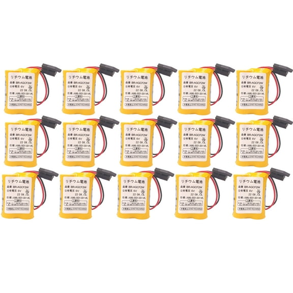 15 Pcs Replacement Battery for GE BR-AGCF2W A06B-6093-K001 A98L-0031-0011 L Fanuc A98L-0031-0011 L