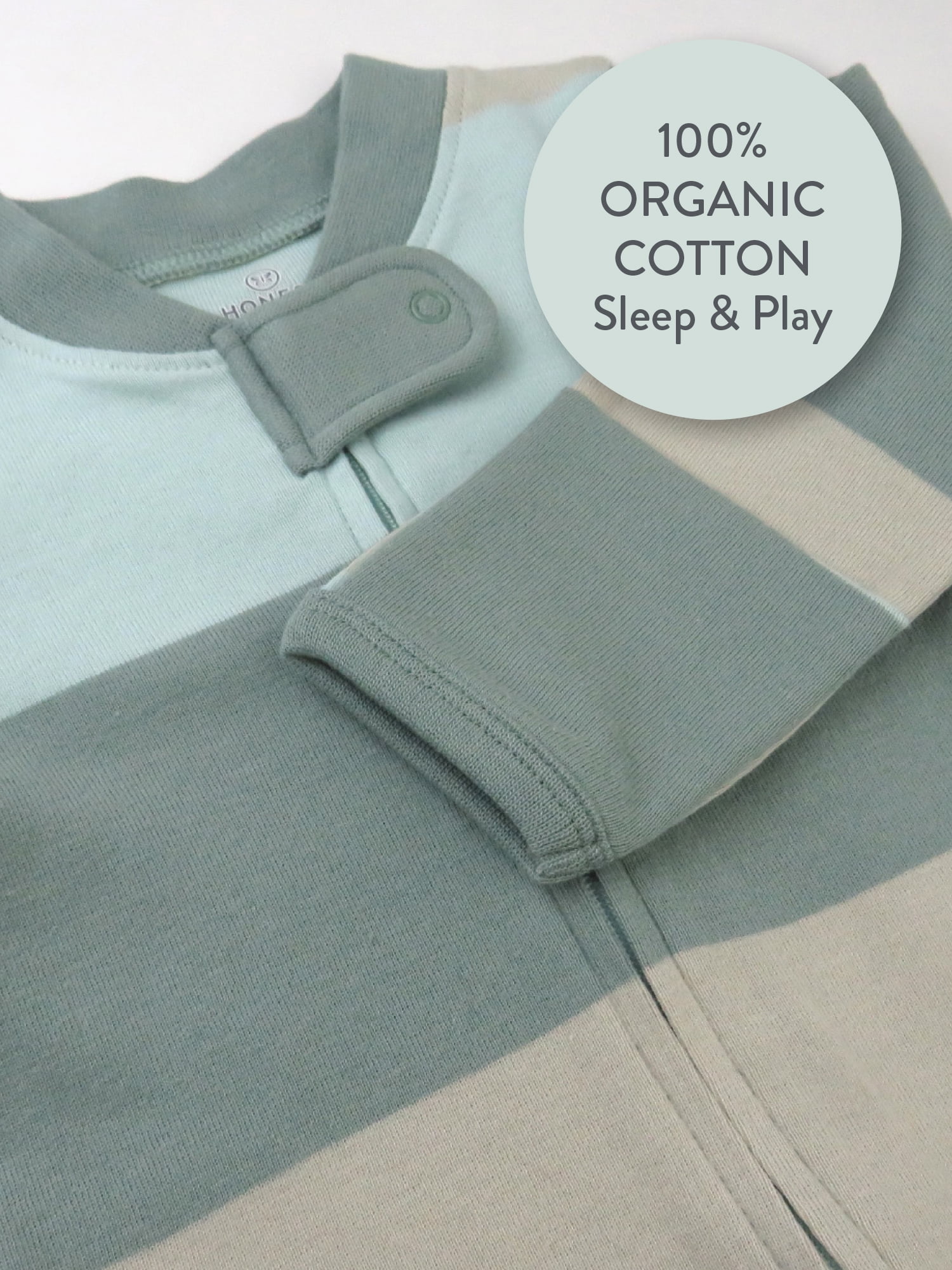Honest Baby Clothing Baby Boy or Girl Gender Neutral Organic Cotton Sleep N Play (Preemie-9 Months)