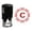 Red, variant on Printtoo R-40 Alphabet C Monogram Octagon Celtic Swirl Frame Self Inking Rubber Stamp Office Stationary-Black