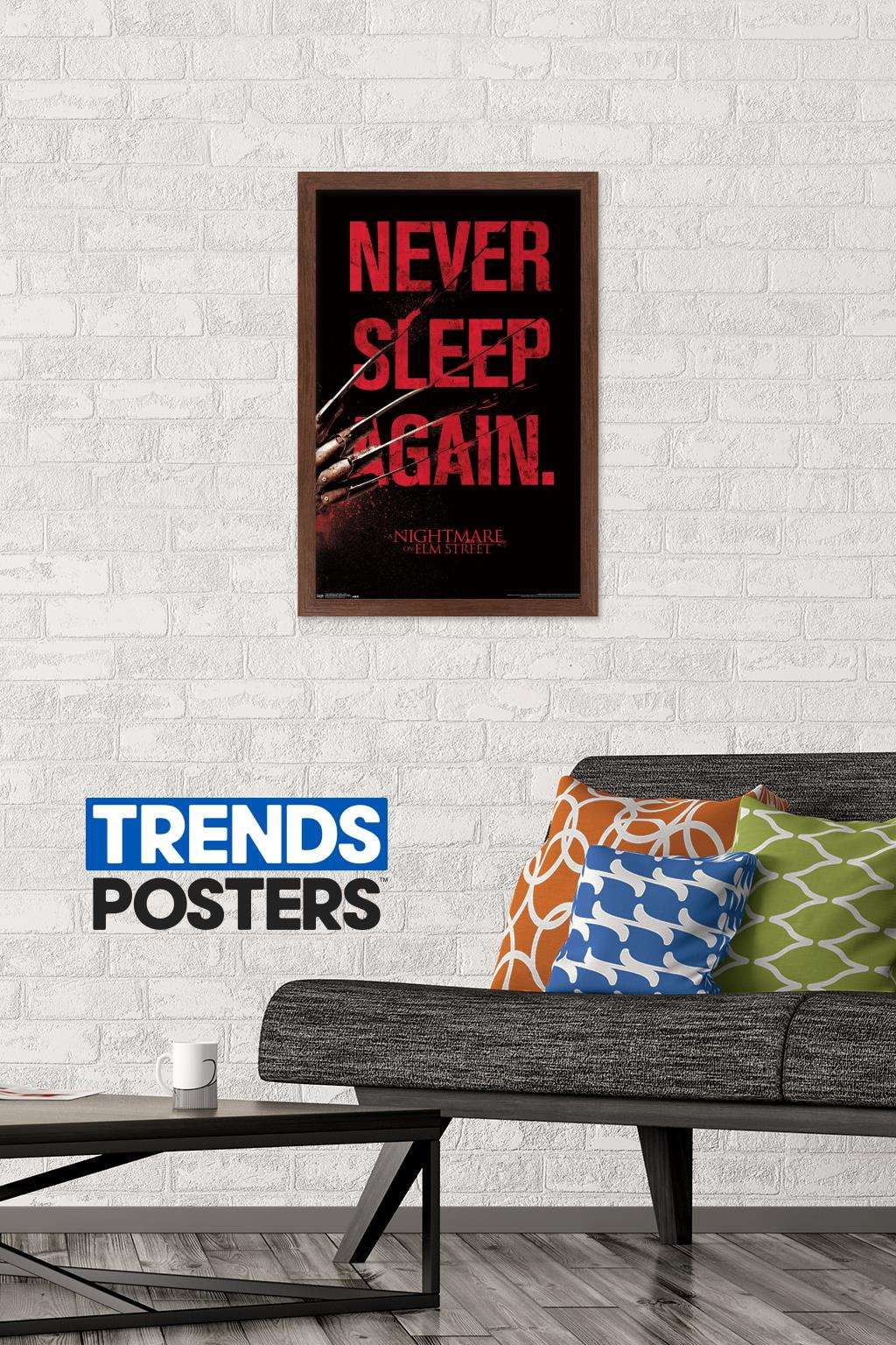 A Nightmare on Elm Street - Sleep Wall Poster, 14.725" x 22.375", Framed