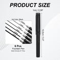 thumbnail image 2 of 1Set Fountain Pen Medium Nib, Fountain Pen Barrel Handcrafted Pen for Professional Office Journaling Gifts, Black, 2 of 6
