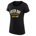 thumbnail image 2 of Women's G-III 4Her by Carl Banks Black Green Bay Packers Filigree Logo Fitted T-Shirt, 2 of 3