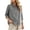 Gray, variant on Women Plaid Shirts Trendy Tie Knot Waisted Tops Short Sleeve Crew Neck Casual T Shirt Y2k Cute Summer Fashion Blouses