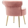 Duhome Makeup Vanity Chair with Back, Velvet Vanity Stool with Gold