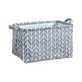 thumbnail image 2 of JeashCHAT Large Foldable Canvas Fabric Storage Bins Basket Closet Shelf Organizer with Handles for Bathroom Home Office Dorm, 15" x 10" x 9", Dark Gray, 2 of 6