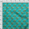 thumbnail image 2 of oneOone Cotton Flex Fabric Leaves|Bird & Floral Block Print Sewing Fabric BTY 40 Inch Wide, 2 of 4