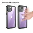 thumbnail image 3 of for iPhone 13 Mini Case, IP68 Waterproof Dustproof, Built-in Screen Protector, Rugged 360 Full Body Shockproof Heavy Duty Protective Cover for iPhone 13 Mini,Black, 3 of 10