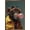Bronze Framed Version, variant on Ray Heere - Chimpanzee Blowing Bubble Wall Poster, 14.725" x 22.375"
