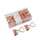 thumbnail image 1 of Bearachild Paquete de 12/lote Manténgase organizado con estos Clip Office Essentials - Clips de carpeta de metal Elliot Folder Love - Oro rosa Type3 NO3, 1 of 6
