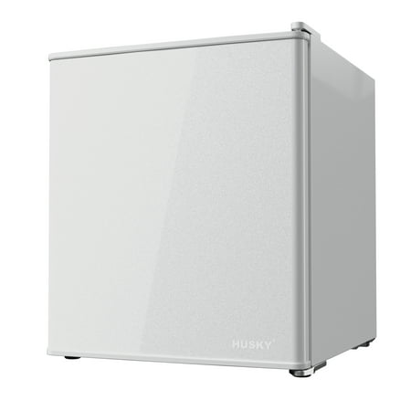 Husky 43L Solid Door Beverage Refrigerator 1.5 Cu. ft. Freestanding Mini Fridge in White  New