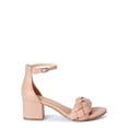 thumbnail image 2 of Time and Tru Women’s Braided Low Block Heel Sandals, 2 of 6