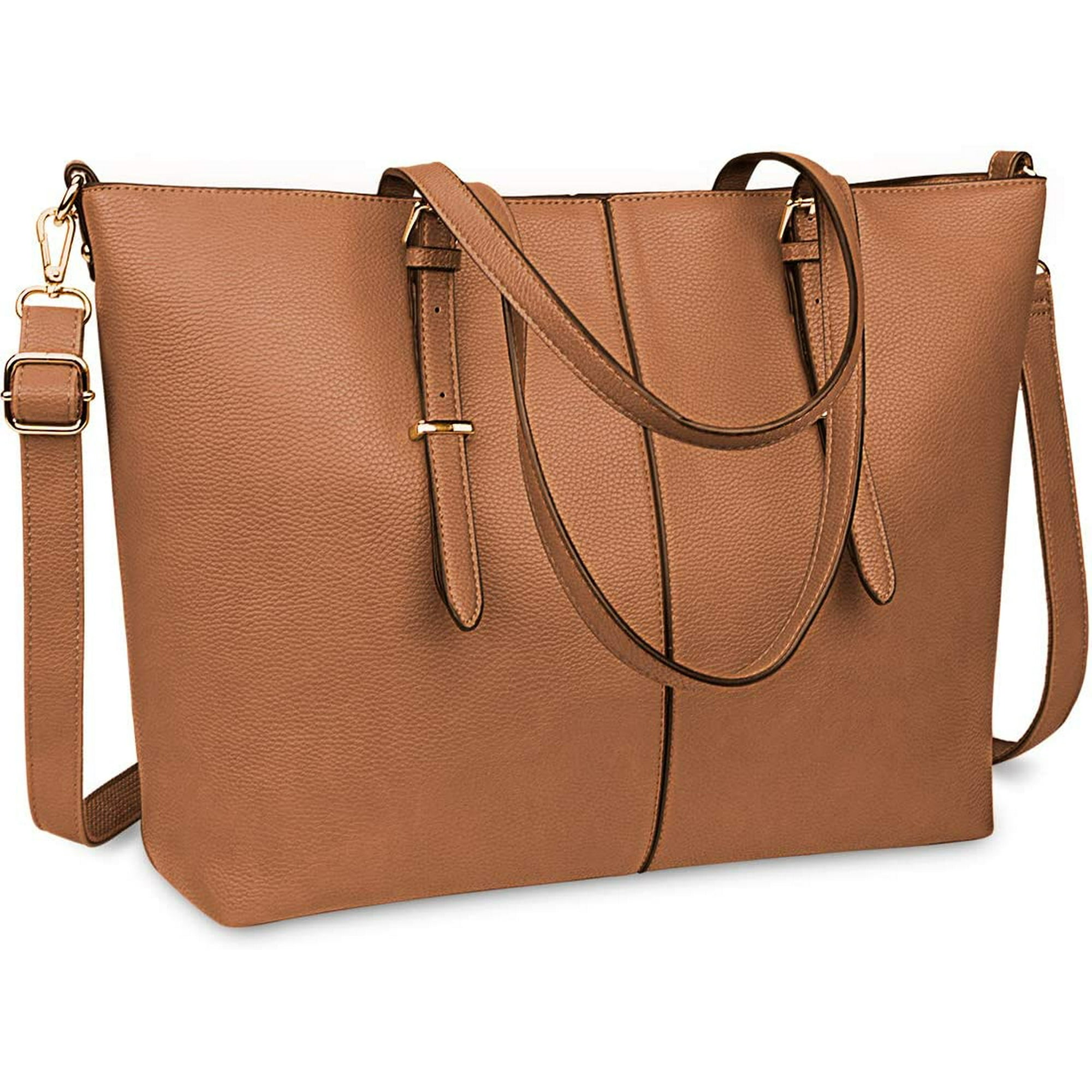 Newhey Laptop Bag For Women 15.6 Inch Tote Bags Waterproof Lightweight Leather Computer Laptop Totes Women Business Office