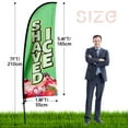 thumbnail image 4 of QSUM Shaved Ice Themed Feather Flag,7FT Dessert Shop Advertising Swooper Flag, Vivid Color and Fade Proof Ice Cream Businesses Signs, 4 of 6