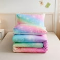 NTBED Gradient Glitter Bedding Set for Tween Girls, Twin Size Rainbow