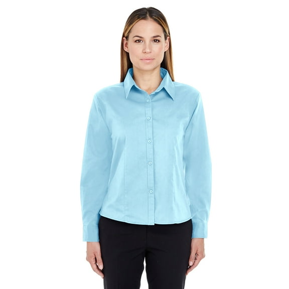 UltraClub Ladies' Whisper Twill - SKY BLUE - 3XL