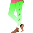 thumbnail image 3 of Jinhomg Stretch Yoga Pants for Women Ultra Soft St Patricks Day Themed Leggings Funny Cute Shamrock Graphic High Waist Tights Holiday Gift Fall Saving Army Green S, 3 of 5