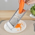thumbnail image 4 of FESTFENDS Vegetable Shredder Handheld Silver Kitchen Tool 1Pack, 4 of 5