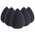 thumbnail image 1 of 5 Pcs Makeup Sponge Set, With makeup sponge holder, Vegan Makeup Sponge, Makeup Sponges for Cream, Liquid Foundation and Powder Application, Cruelty Free, Latex Free, Perfect For Travel.(Black), 1 of 5
