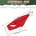 thumbnail image 5 of Dserhfy Christmas Horse Hat Universal Winter Thick Warm Red Velvet Santa Hat Xmas Horse Decoration Costume Accessories Party Supplies, 5 of 8