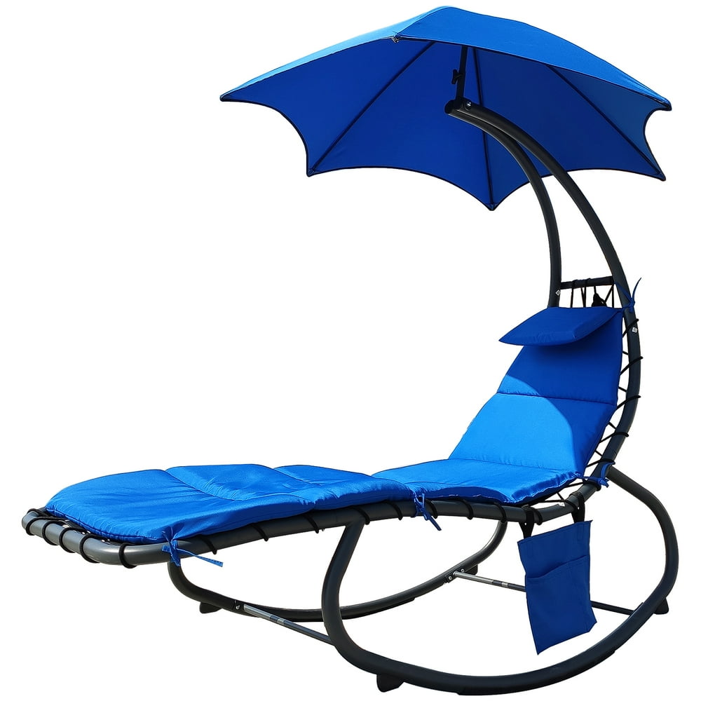 BalanceFrom Hanging Rocking Curved Chaise Lounge Chair Swing with