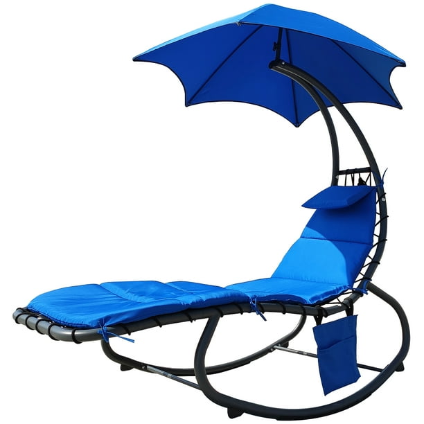 BalanceFrom Hanging Rocking Curved Chaise Lounge Chair Swing with