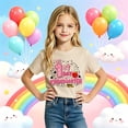 thumbnail image 2 of Curuila Child Toddler Girls Tshirt Short Sleeve Letter Print Crew Neck Tops For Girls Everyday Wear Comfortable Tee Size 2-3 Years, 2 of 4