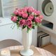thumbnail image 5 of Artificial Rose Bouquet Faux Silk Flowers Arrangement In Vase For Wedding Centerpieces Home Table Decor Office Party Decoration, 5 of 6