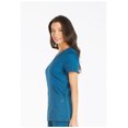 thumbnail image 7 of Dickies Essence Medical Scrubs Top for Women Mock Wrap Plus Size DK804, 4XL, Caribbean Blue, 7 of 7