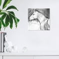 thumbnail image 2 of Wynwood Studio Canvas EQUUS IV Animals Farm Animals Wall Art Canvas Print Gray Light Gray 12x12, 2 of 3