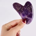 thumbnail image 2 of Gua Sha Facial Tool Crystal Heart Shape Gua Sha Massager Scraping Massage Tool, 2 of 10