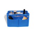 thumbnail image 1 of Portable Tote Insert Liner Travel Multifunctional Phone Purses Pouch Makeup Storage Bag Cosmetic Organizer Toiletry Liner Bags Felt Insert Bag BLUE, 1 of 1