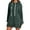 1-Green, variant on The Warmy Oversized Hoodie Dress Women's Casual Long Sleeve Drawstring Pullover Sweatshirts Solid Color Split Hem Long Hooded Tops with Pocket Purple XXL