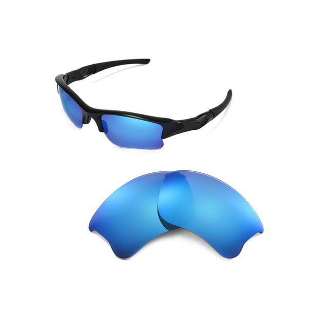 Walleva Blue Replacement Lenses for Oakley Flak Jacket XLJ Sunglasses -  
