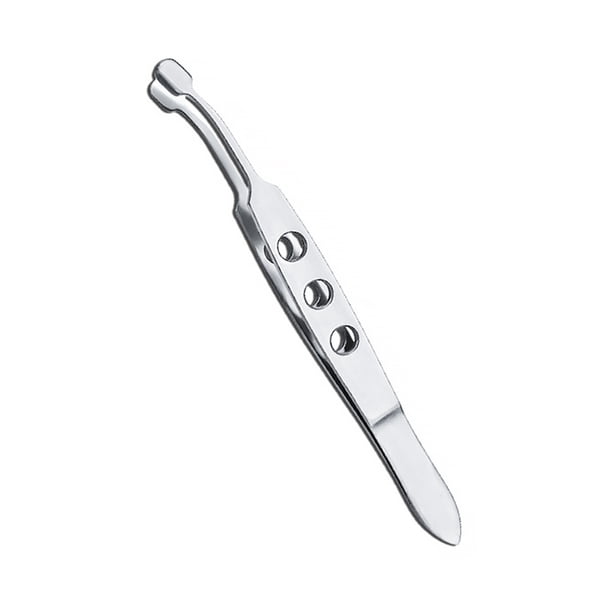 Pinzas de precisión para párpados Clips de limpieza de masaje de ojos reutilizables pequeños de mano Herramientas faciales con mango antideslizante SPA Cuidado personal Punta cuadrada grande Noticed CE011614-03